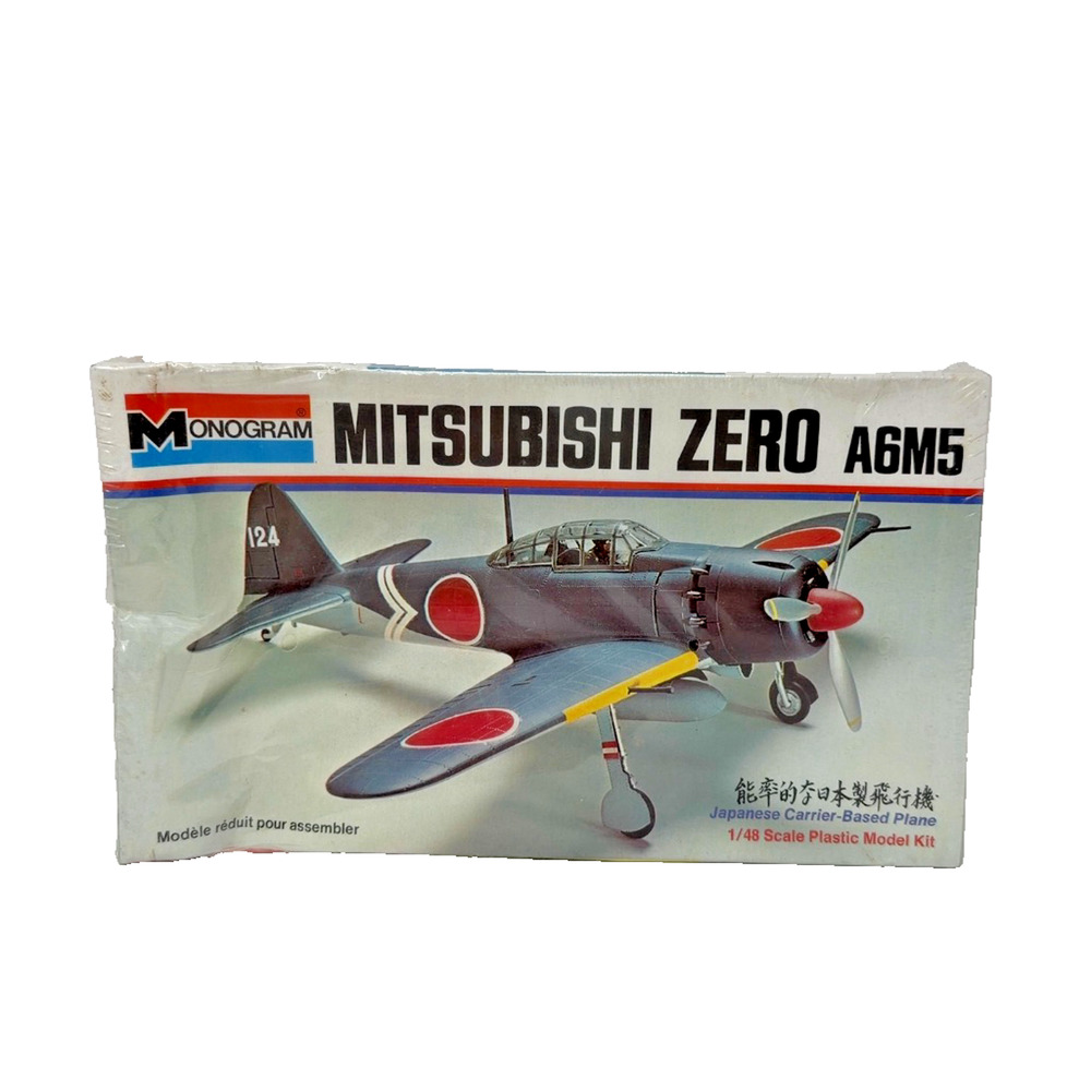 Monogram Mitsubishi Zero A6M5 #6799 1/48 Plastic Model Kit Sealed 1973